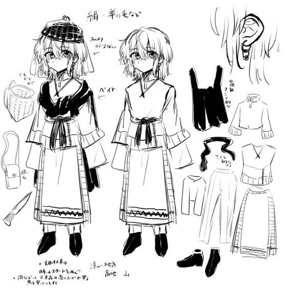あと再掲ついでに創作衣装で好きなやつまとめたパイクラ以外は創作 
