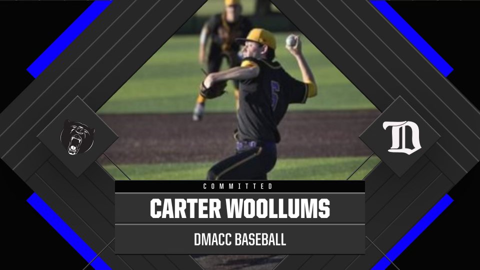 I am excited to announce my commitment to DMACC to continue my academic and athletic career. I would like to thank my family, coaches, and teammates for supporting me through this journey! 🐻⬇️ <a href="/DMACCBaseball/">DMACC Baseball</a>