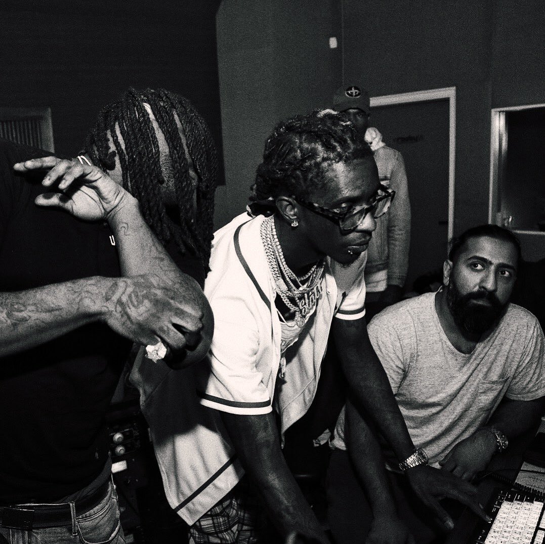 Young Thug & Chief Keef in the studio