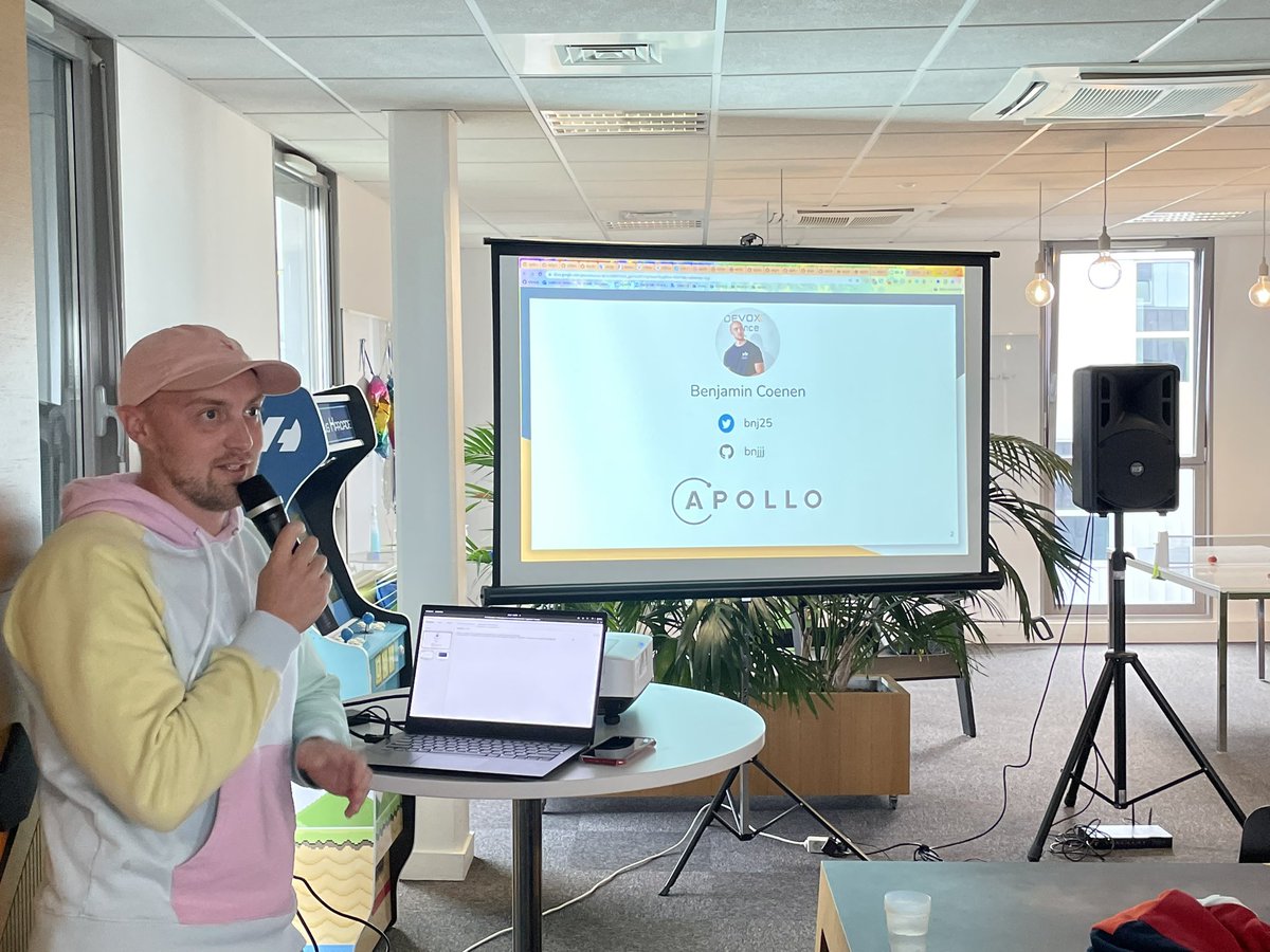 OVHcloud Meetup WebAssembly is starting, thank you <a href="/BnJ25/">Benjamin Coenen 🇧🇪 🦀</a> <a href="/apollographql/">Apollo</a> <a href="/OVHcloud_FR/">OVHcloud France</a> <a href="/OVHcloud/">OVHcloud</a> #WebAssembly