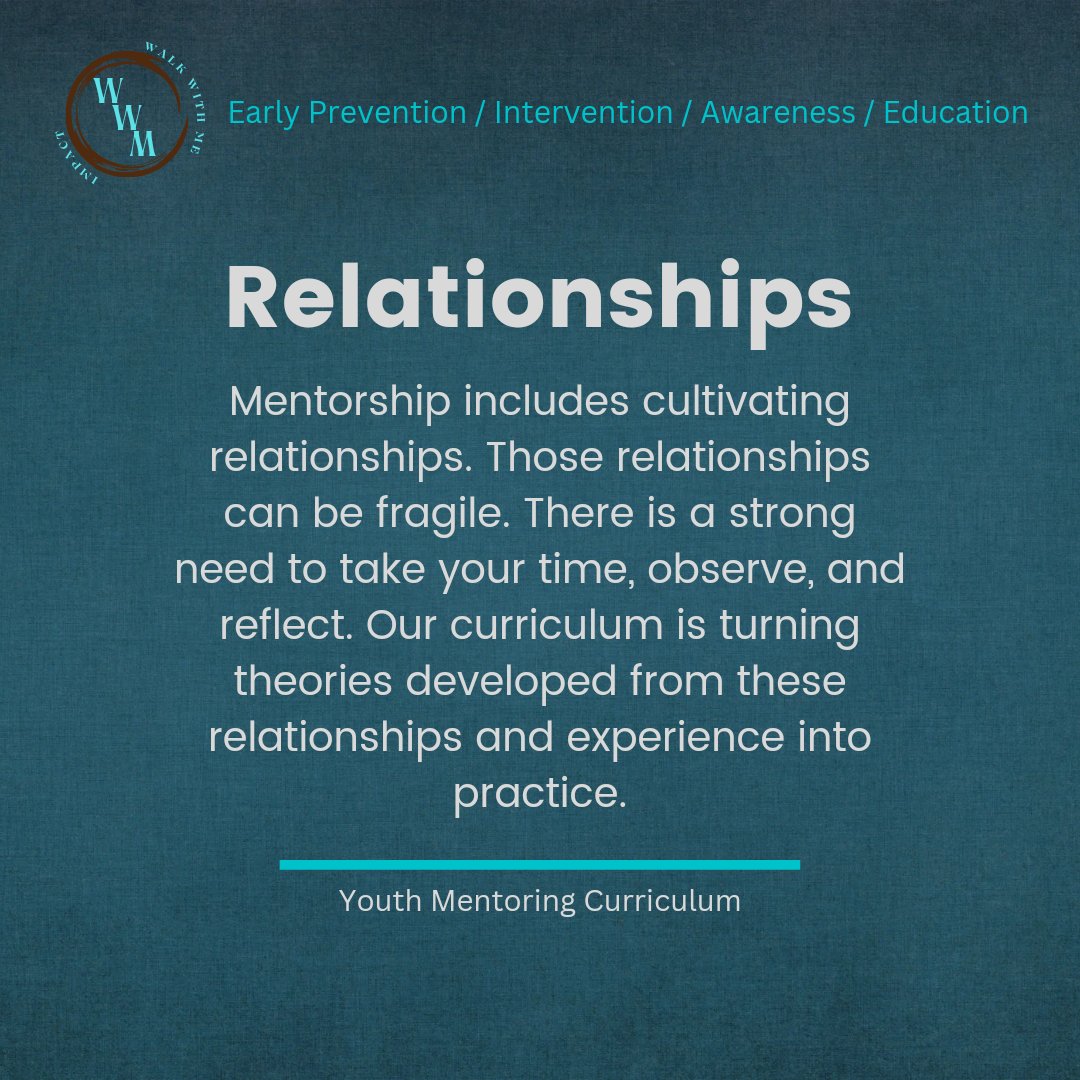 wwmimpact's tweet photo. An important key to our youth mentoring curriculum is relationship building which takes time and cannot be forced.
#walkwithmeimpact #wwmimpact #youthmentoring #video #musiclearning #fentanylawareness #youthviolenceprevention #mentoring #SaveOurKids #education https://t.co/BtRz3GJHux
