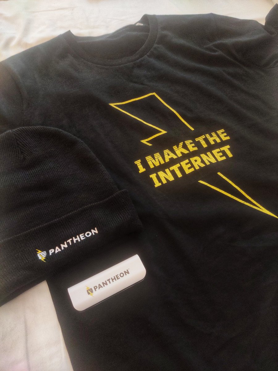 How cool is this 😍 Thanks <a href="/getpantheon/">Pantheon</a> for all the goodies, really loved it