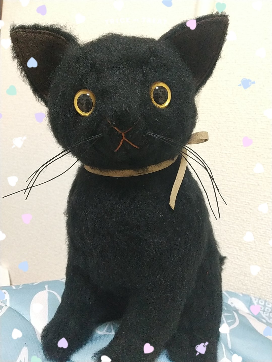 童心 DOUSIN リアル灰色猫 ぬいぐるみ【廃盤・レア】レトロ