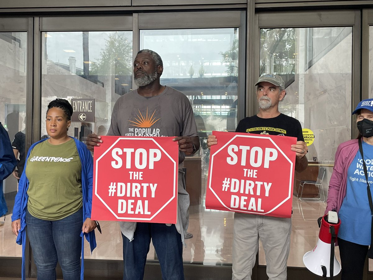 collinrees's tweet photo. NOW: Police are moving to arrest Executive Directors of 11 climate + environmental justice organizations taking action at the Senate to stop Sen. Manchin + @SenSchumer’s #DirtyDeal.

This bill is a disaster that would fast-track deadly fossil fuel projects + pipelines. #StopMVP https://t.co/PXp6wUZgYC