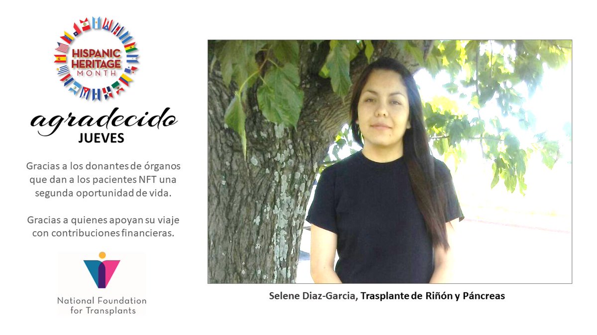 ForTransplants's tweet photo. Gracias también se llaman las tres bellas hermanas, que una da, otra recibe, otra agradece.  — Bartolom�� Cairasco de Figueroa

#JuevesAgradecido
#HipanicHeritageMonth
#ThankfulThursday https://t.co/McgKA2a9M2