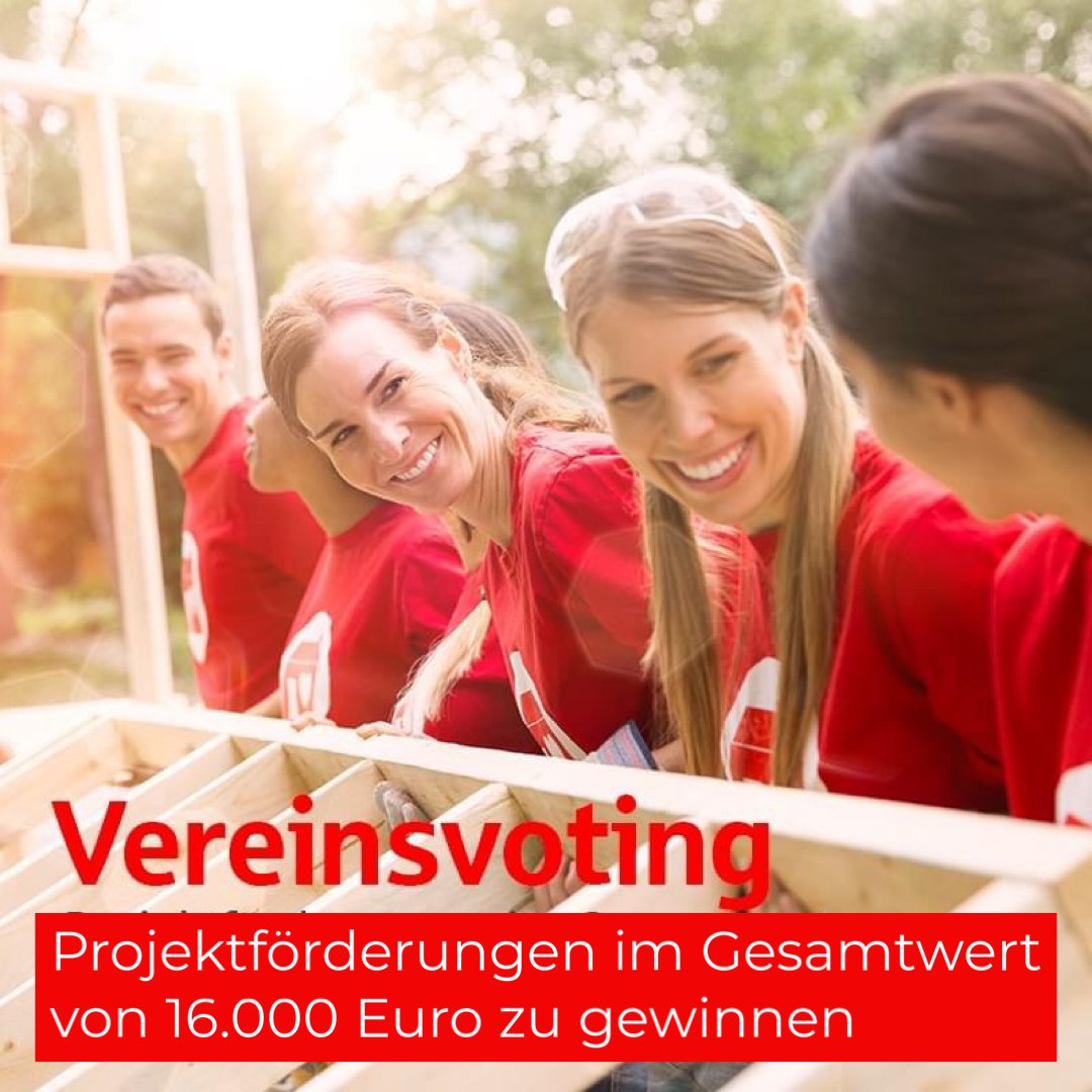 Aufgepasst! 🤓 Unser Vereinsvoting geht am 26.09 in eine neue Runde! Trommelt euren Verein zusammen und gewinnt bis zu 4.000 Euro! Wir freuen uns auf eure Projektideen!
