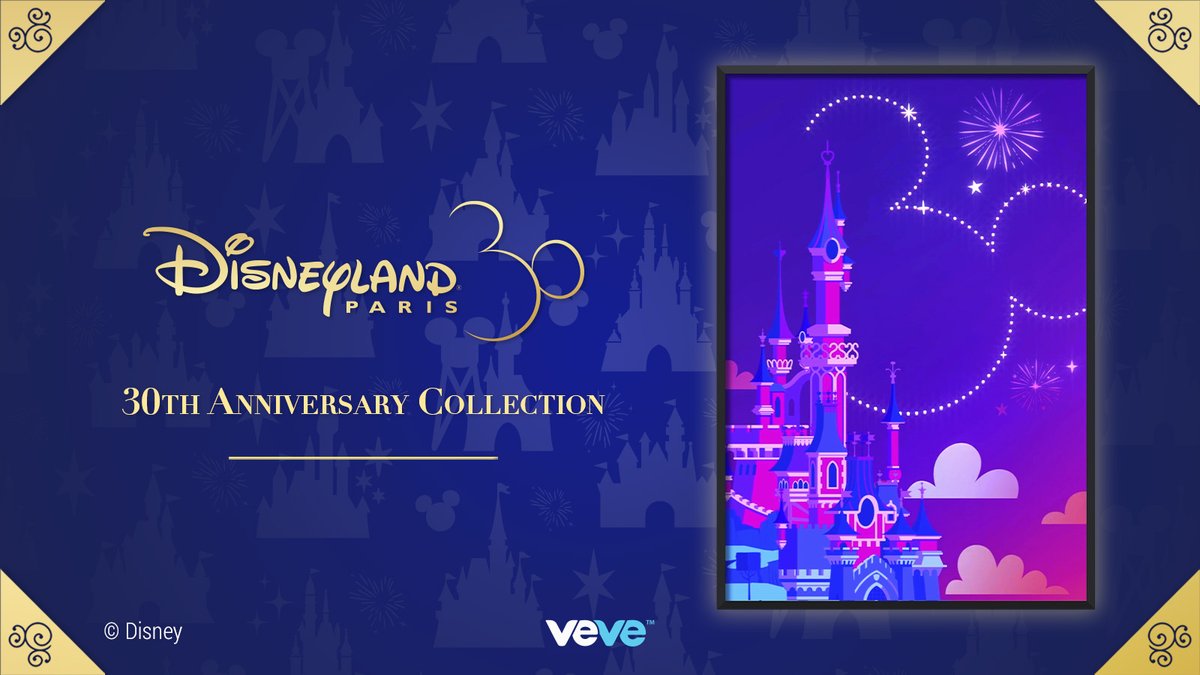 veve_official's tweet photo. For The Art of Disneyland® Paris Series, @DisneylandParis has created five original animated digital collectible posters to celebrate 30 years of iconic attractions!

Drops Sun, 25 Sep at 8 AM PT in blind box format. https://t.co/oiT4ECRlfV