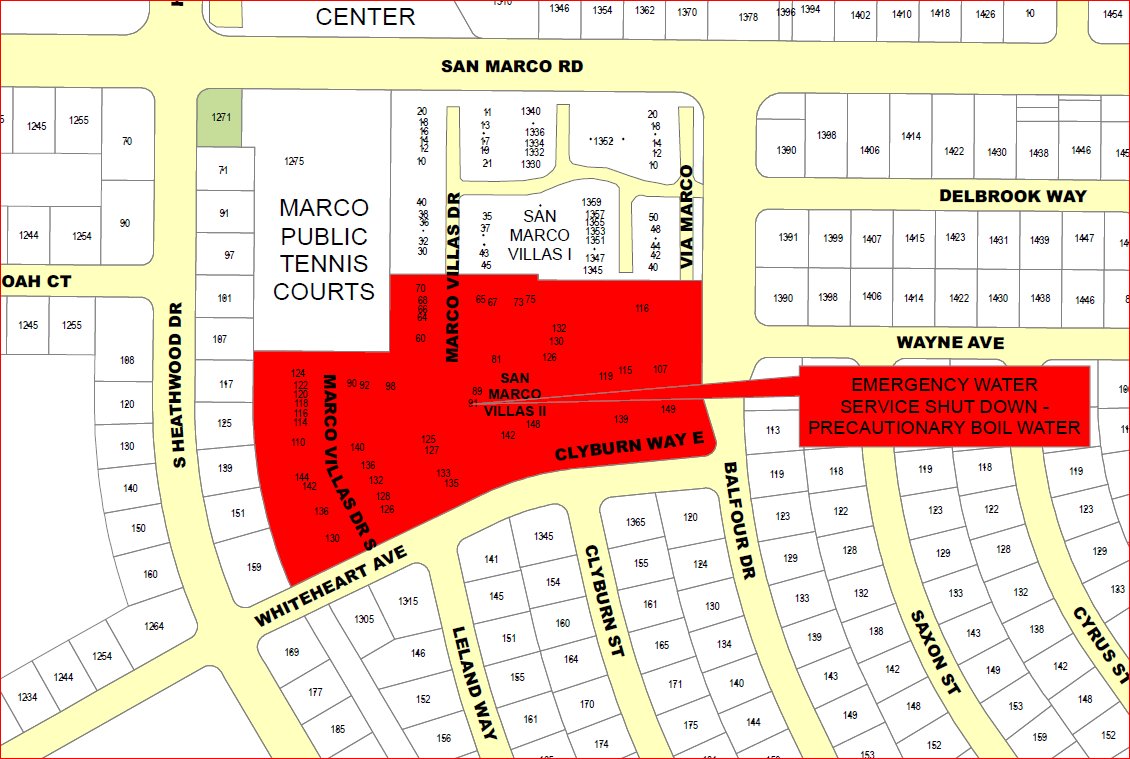City of Marco Island on Twitter "THURSDAY 9.22.22 WATER SERVICE