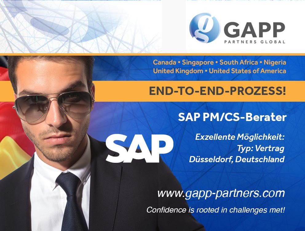 DeWald98660604's tweet photo. #sap4hana   DUSSELDORF GERMANY
An excellent position available for a German speaking SAP PM/CS consultant in Dusseldorg, Germany
Type: Contract
Reach out to Riaan via the GAPP e-Recruiting platform: https://t.co/hgYzvwxM5k

#saphana #hana #s #erp #sapbusinessone #sapmm https://t.co/DIP0cyP9Oe