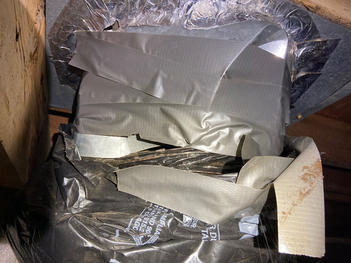 What do you mean duct tape isn’t for duct?? #HVAChacks