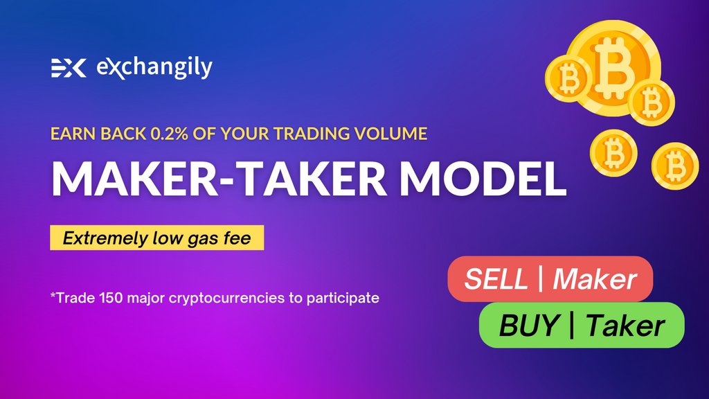 exchangilydex's tweet photo. Love cash backs? 🤩Trading #Crypto with @exchangilydex also lets you earn back 0.2% of your trading volume! 

Put your first Sell order and become a market maker! 

Start trading👉️ https://t.co/LWeOEff6WE

#Exchangily #cryptocurrency #MakerTaker #cryptotrading https://t.co/JyRIHBc51u