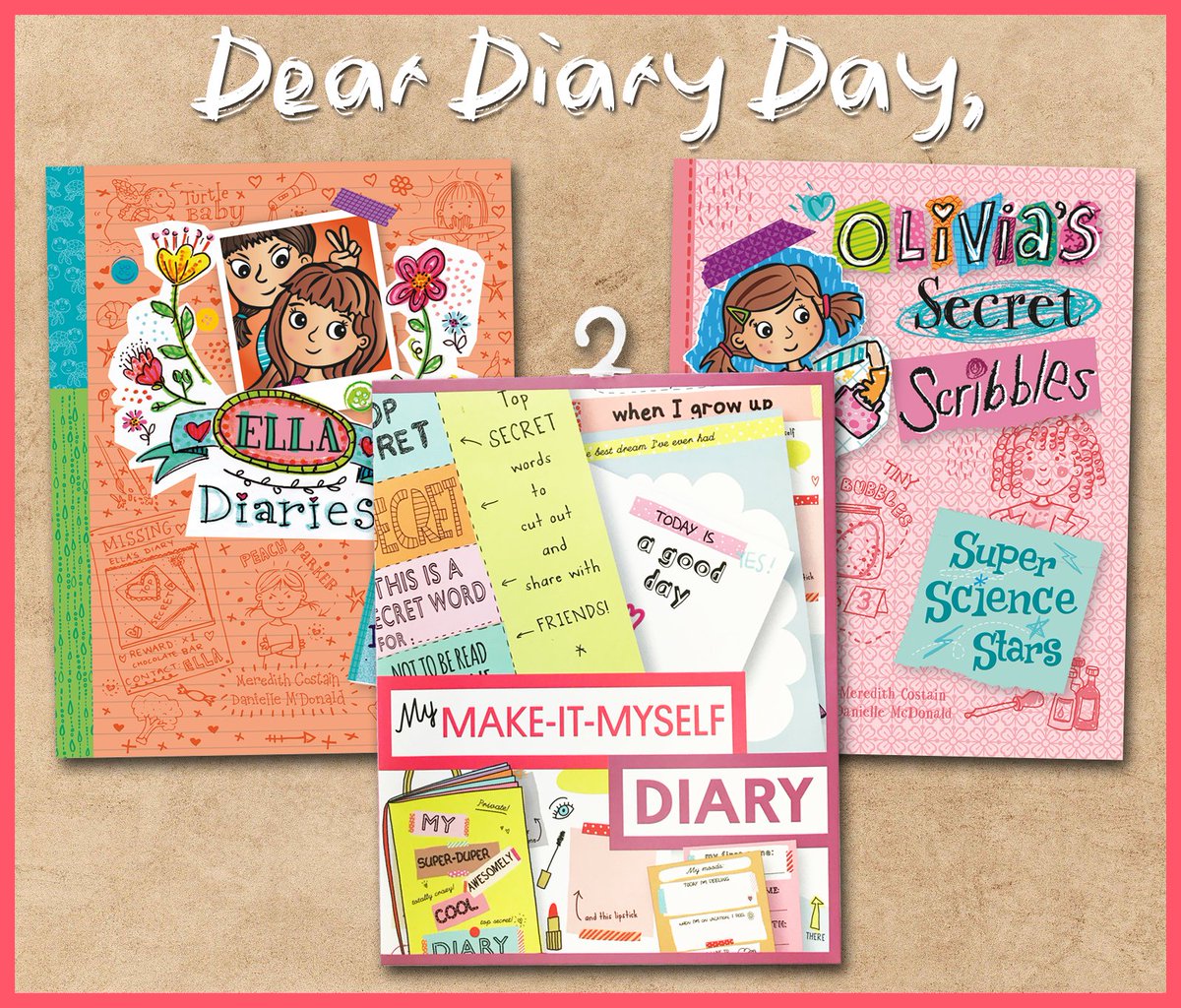 #DearDiaryDay is the perfect day to celebrate all the ways diaries matter -- and a perfect opportunity to create one, or read one, or maybe even a little bit of both. bit.ly/OSSSuperScience #kidlit