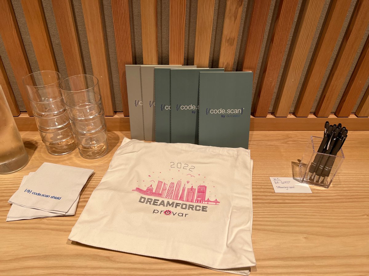 autorabit's tweet photo. Thanks to everyone who joined #CodeScan and @ProvarTesting yesterday morning for our Q+A and breakfast π₯π₯π³ to kick off day 2οΈβ£ of #Dreamforce! Don't forget to visit booths 1230 and 1328 for some swag and to get any additional questions answered. #DF2022 #TeamProvar https://t.co/B8QS9WI100