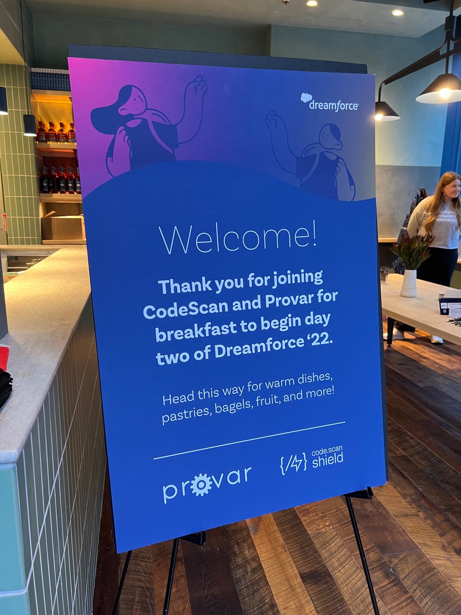 autorabit's tweet photo. Thanks to everyone who joined #CodeScan and @ProvarTesting yesterday morning for our Q+A and breakfast π₯π₯π³ to kick off day 2οΈβ£ of #Dreamforce! Don't forget to visit booths 1230 and 1328 for some swag and to get any additional questions answered. #DF2022 #TeamProvar https://t.co/B8QS9WI100