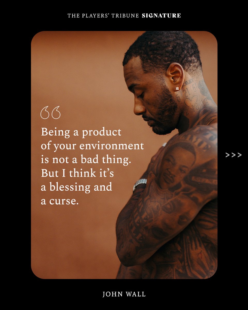 PlayersTribune's tweet photo. No matter what you’ve been through, there comes a time when you can’t do it all on your own. 

@JohnWall shares how he knew it was time to ask for help. ✍️: https://t.co/YThesbRcwY https://t.co/JMQKWIAsDK