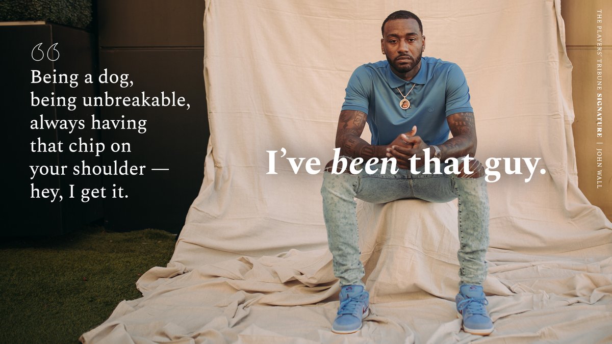 PlayersTribune's tweet photo. No matter what you’ve been through, there comes a time when you can’t do it all on your own. 

@JohnWall shares how he knew it was time to ask for help. ✍️: https://t.co/YThesbRcwY https://t.co/JMQKWIAsDK