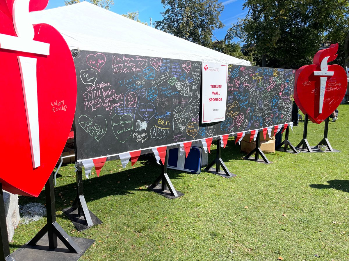 Along with bringing our loved ones to @American_Heart’s Heart Walk earlier this month, we were pleased to sponsor the Honor Wall. The Honor Wall gives participants an opportunity to honor loved ones impacted by heart disease or stroke, while taking action to lower their own risk.