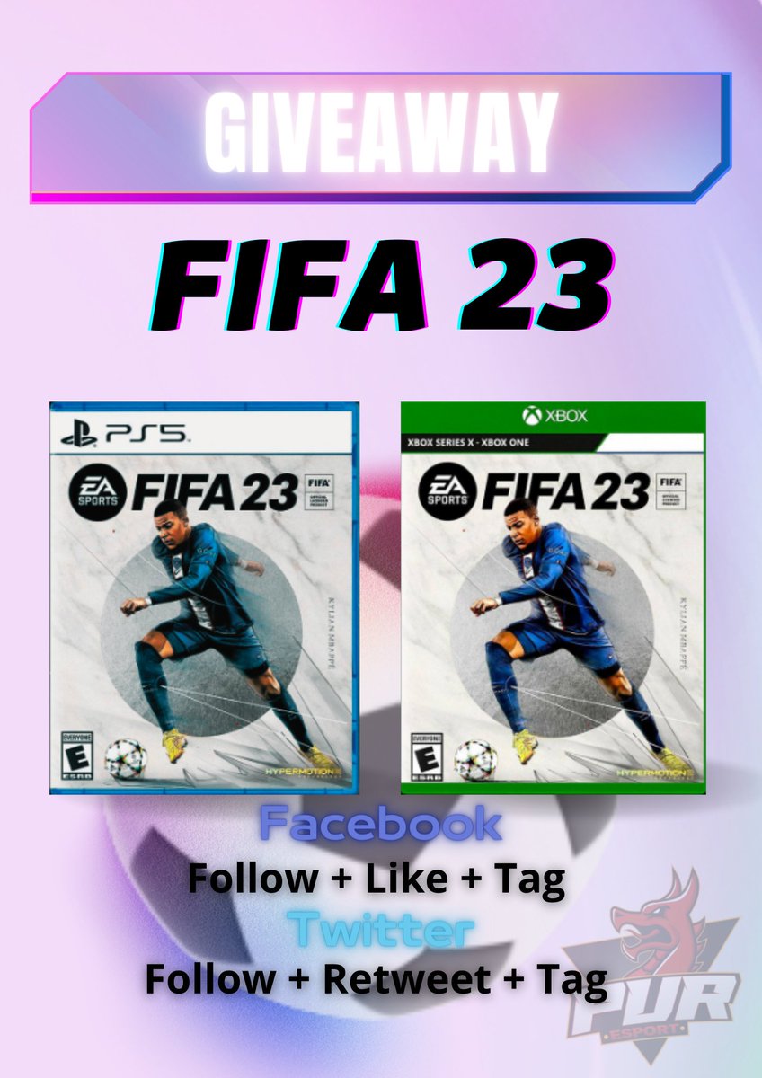 PUREsportFR's tweet photo. ⚽️ Giveaway Fifa 23⚽️
2 fifa 23 à gagner sur la plateforme de ton choix !
Pour participer :
Follow le compte de @PuReSport_  et @DracenieGaming 
RT et Tag 2 de tes potes que tu détruits sur FIFA!
🤜🤛

2 gagnants tirés au sort le 30 Septembre ‼️ https://t.co/qbpUwZwAyr