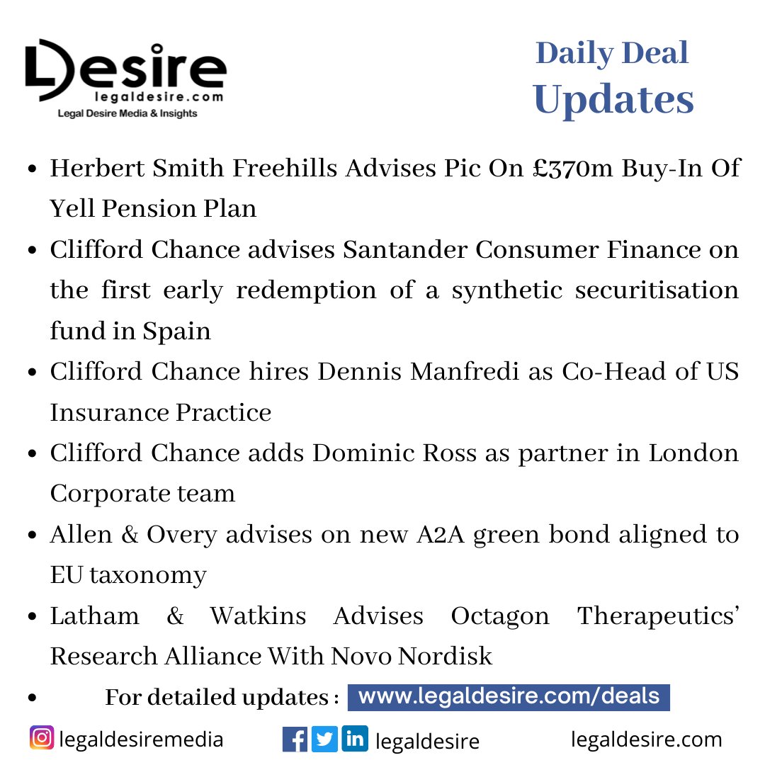 Daily Deals Update

Read full update here: lnkd.in/dA_Wtj3N