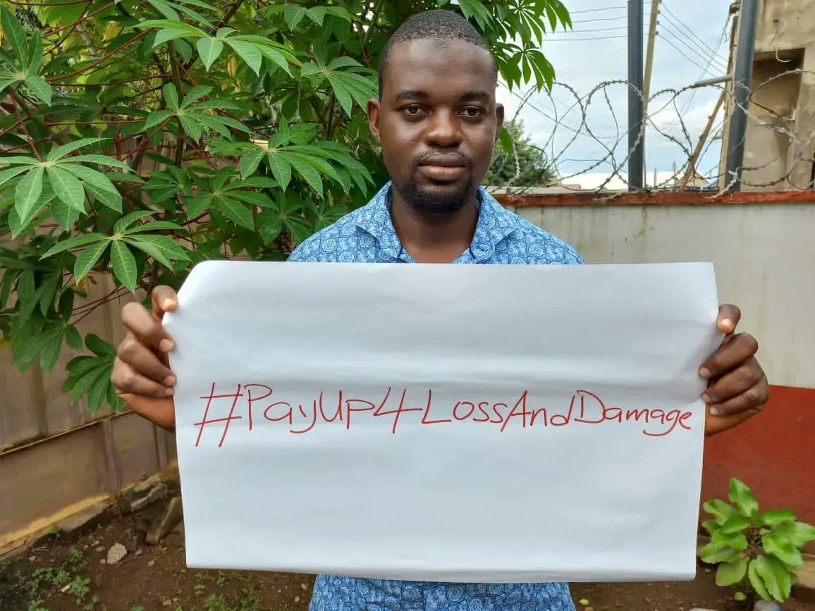 ActionAidGhana's tweet photo. Climate financing is not charity. We demand #ClimateJustice for vulnerable communities. #PayUp4LossAndDamange https://t.co/jTjOHR2CbM
