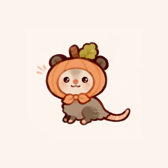 spicy_mochi's tweet photo. pumpkin possum 🎃 https://t.co/s9FuOMeJAf