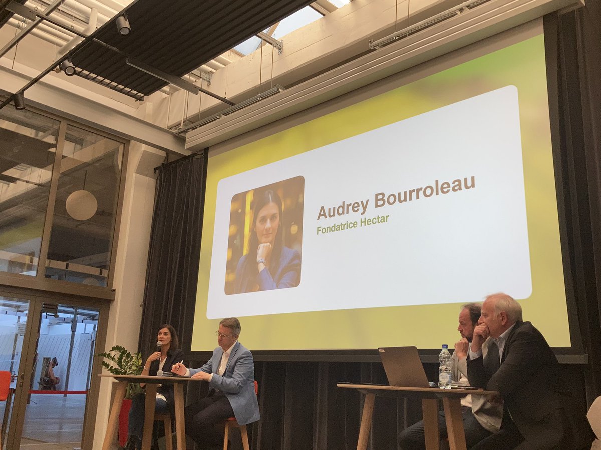 Une belle conférence ce soir <a href="/KM0_info/">KMØ</a> autour de l’alimentation demain avec <a href="/A_Bourolleau/">Audrey Bourolleau</a> pour #Hectar et <a href="/schelcher/">Dominique Schelcher</a> président de @ULesCommercants. Quels nouveaux modèles économiques ? Comment accélérer les transitions ?