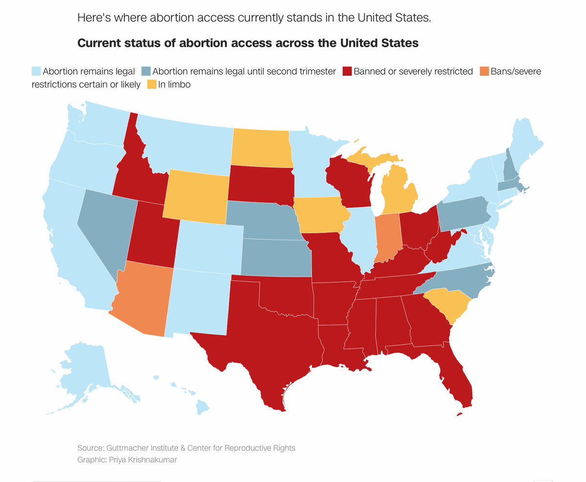 <a href="/kylegriffin1/">Kyle Griffin</a> See where abortion access is banned — and where it's still in limbo
cnn.com/2022/08/31/us/…