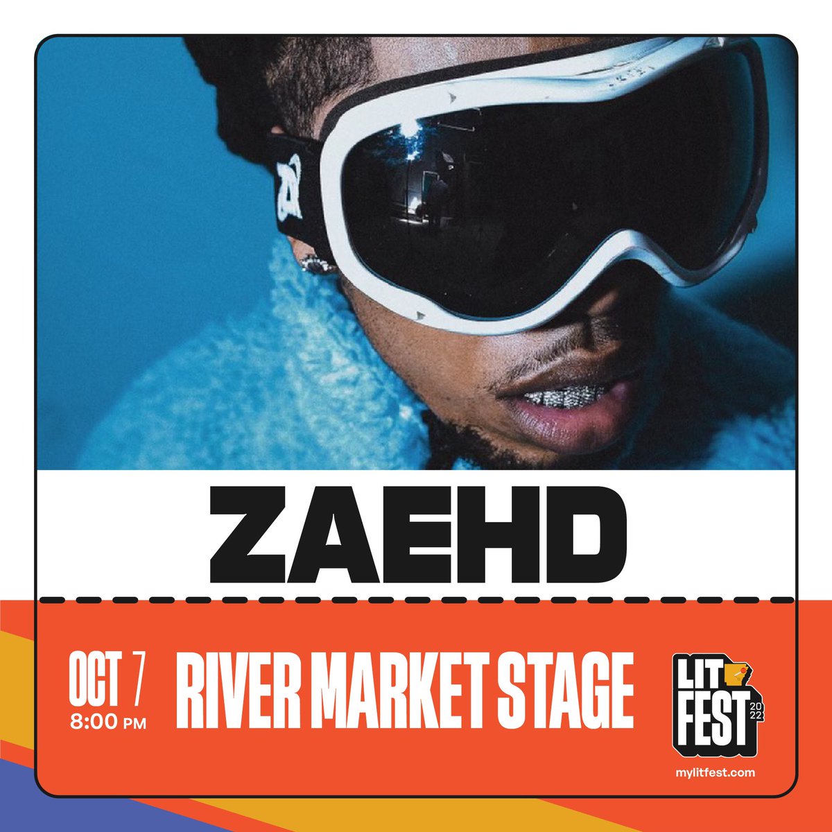 mylitfest's tweet photo. 🚨Coming to the LITFest Rivermarket Block Party Stage is Arkansas native, @ZAEHD. Known for his viral videos and performances with Future. Meet us there at Oct. 7th at 9pm! https://t.co/DNS9O1VzeO