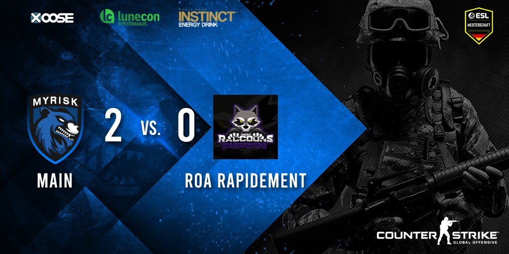 🏅#Spielergebnis vom 11.09.2022 🏅

🎮#CSGO
myRisk Main🆚 @AnarchyRaccoons Rapidement | 2 : 0

#GGWP #risewiththewolves