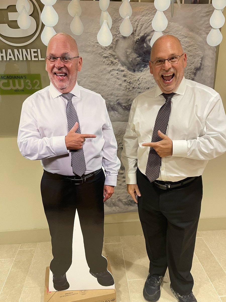 robperillo's tweet photo. Weird things going on at our hurricane-themed quarterly KATC Fest. #twinning #evildouble https://t.co/GnShMFVNLz