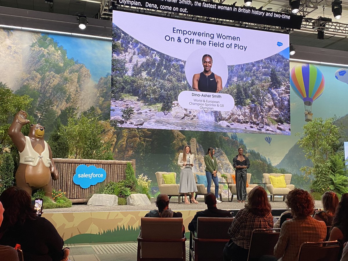 jamesgeorgiou_'s tweet photo. Great to see @dinaashersmith at #Dreamforce speaking about female empowerment on and off the field of play. Doing Orpington proud! https://t.co/OqMCANvieS