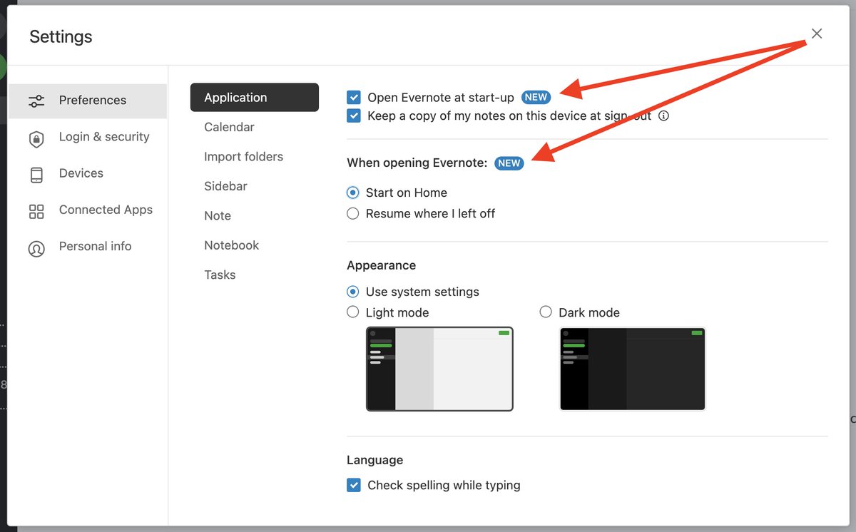 In the 10.45 desktop release of <a href="/evernote/">Evernote</a> that is rolling out now, you can use Settings to configure <a href="/evernote/">Evernote</a> to launch automatically when your system boots. And you can decide to make Home your start screen whenever <a href="/evernote/">Evernote</a> launches. #everbetter