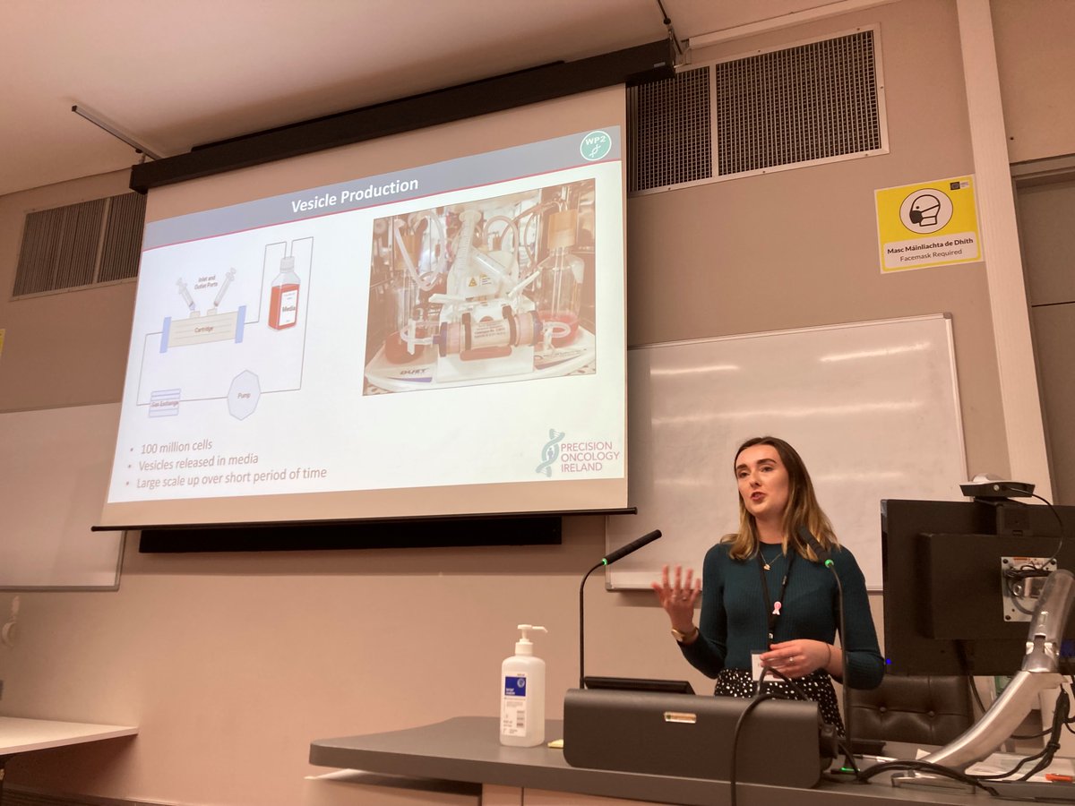 Dr Róisín Dwyer (@dwyerlab) on Twitter photo Next up is PhD student <a href="/ElanMcCarthy/">Elan McCarthy</a> providing an overview of her work harnessing Extracellular Vesicles as tumour-targeted delivery vehicles for advanced breast cancer #EVs Well done Elan! <a href="/PrecisionOncIre/">Precision Oncology Ireland</a> <a href="/GalwayCMNHS/">University of Galway CMNHS</a> <a href="/BCResearchIre/">National Breast Cancer Research Institute</a> #POIShowcase #WorldCancerResearchDay Next up is PhD student <a href="/ElanMcCarthy/">Elan McCarthy</a> providing an overview of her work harnessing Extracellular Vesicles as tumour-targeted delivery vehicles for advanced breast cancer #EVs Well done Elan! <a href="/PrecisionOncIre/">Precision Oncology Ireland</a> <a href="/GalwayCMNHS/">University of Galway CMNHS</a> <a href="/BCResearchIre/">National Breast Cancer Research Institute</a> #POIShowcase #WorldCancerResearchDay