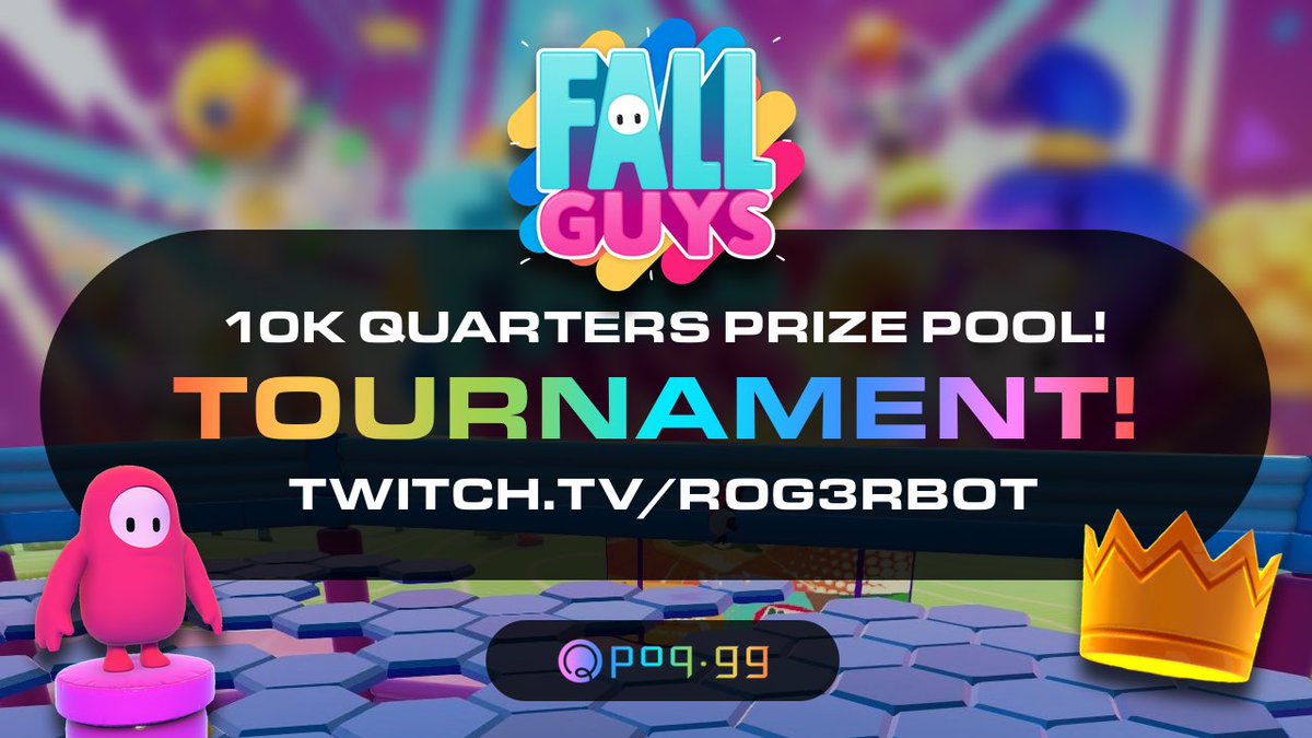 It’s almost stream time! 🤩

Come join our Fall Guys custom lobby PoQ tournament! Play for fun, or play for prizes!! 

📆 Stream: Today 7pm (UK Time)

🏆 Enter Here: bit.ly/3R1bWPv

👀 Watch Here: twitch.tv/rog3rbot

Cat you in a bit! 😄