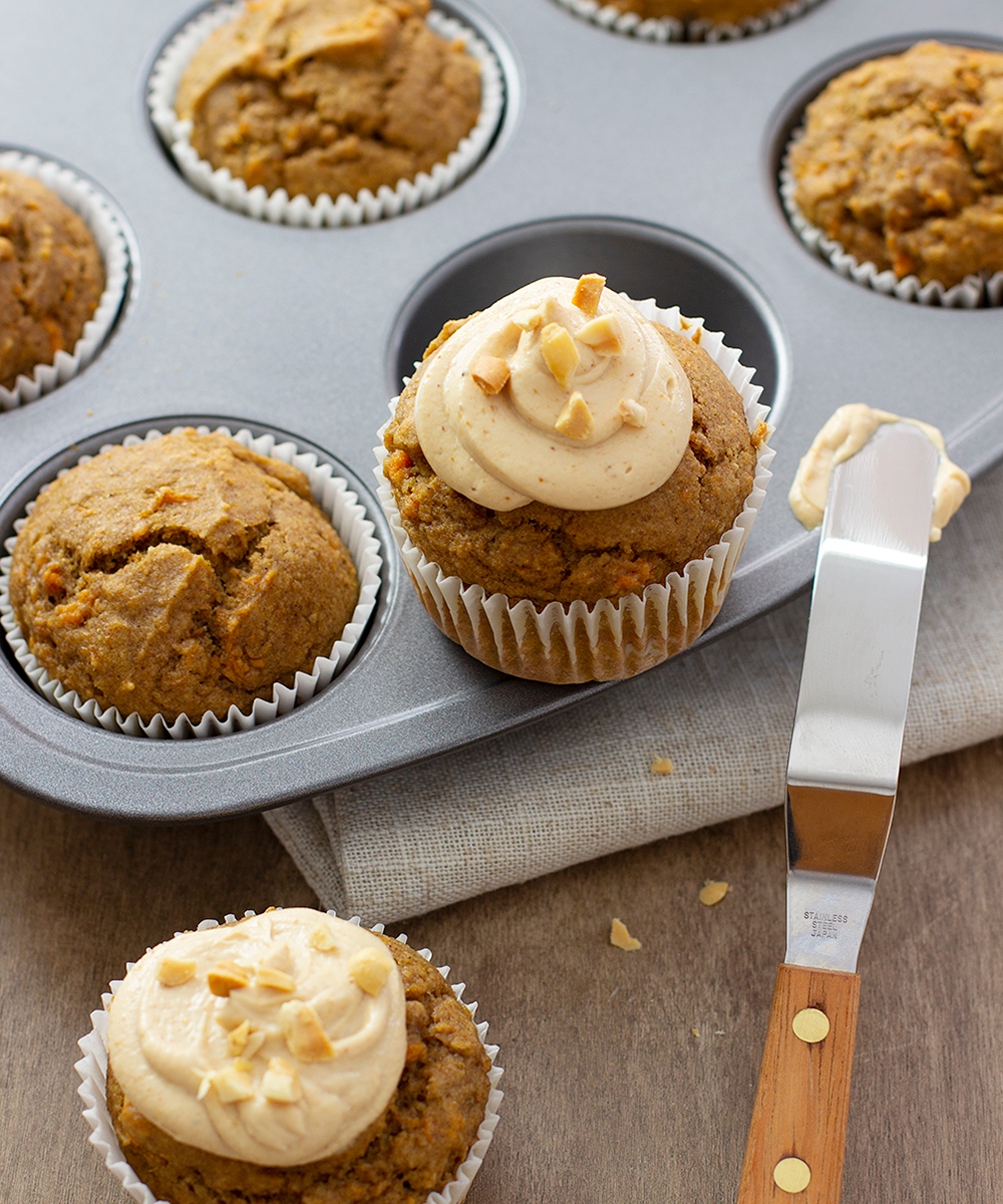 #Brunch? #Backtoschool? #Halloween? Just because??? #Sweetpotato #Muffins with #PeanutButter #Cheescake #Frosting are a #delicious #treat for any occasion! #Recipe: casweetpotatoes.com/recipe/2015/2/… #sweetpotatoes #yams #baking #bakery #halloweenfoodies