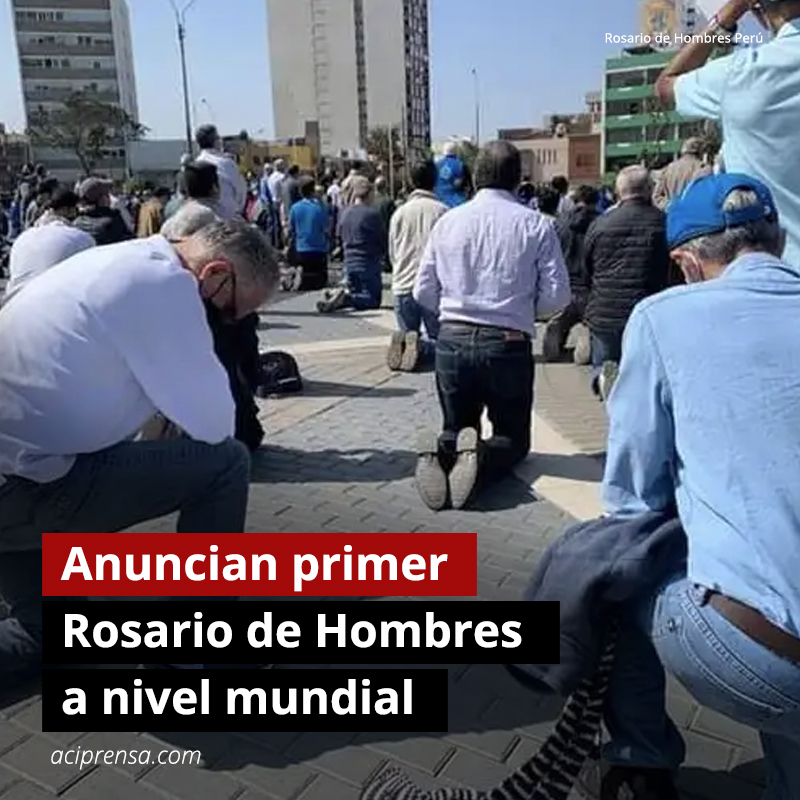 aciprensa's tweet photo. El "Rosario de hombres" a nivel mundial será el 8 de octubre y participarán de los 5 continentes, con la idea de que durante las 24 horas de este sábado en algún lugar del mundo se esté rezando.
Más información: 👉 https://t.co/OenZbyOa4A https://t.co/QcCzByVp8c