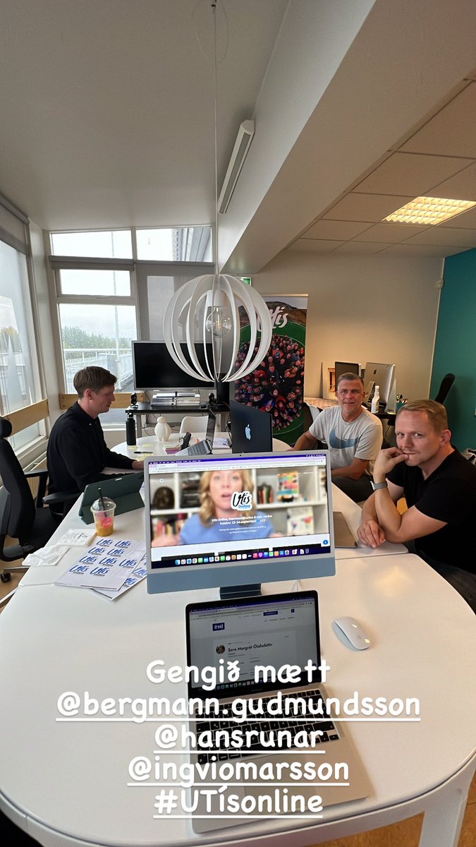 #utisonline er rétt að bresta á 🥳 sjáumst á skjánum eftir hádegi á morgun 👩🏼‍💻🧑🏻‍💻#menntaspjall
