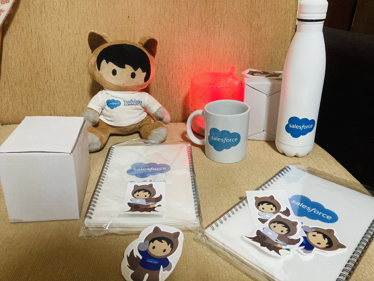 DehradunSfGroup's tweet photo. chance to win these @salesforce goodies #swag by joining our upcoming event in #Dehradun on 25th September
RSVP 👇👇👇
https://t.co/4acxx6snbM
#TrailblazerCommunity #learn4all #trailhead @Pardot https://t.co/oPiwby6YQa