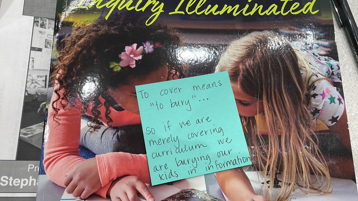 Let’s immerse our kids in learning rather than covering content! @Stephharvey49 <a href="/ci_elem/">Frisco ISD Elementary Teaching and Learning</a> #fisdmadetoshine