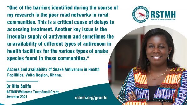 suhyini1's tweet photo. Grateful to @RSTMH  for the opportunity to  share my motivation to research in snakebite and some barriers to treatment identified in the course of my work. 
https://t.co/8RGjEPTtVM
#ISBAD 2022 #snakebiteday22 #RSTMH #Wellcometrust #NTD https://t.co/r6yW4eSQCf