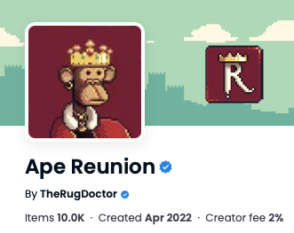 Just a friendly reminder we kept it real from the beginning before it was cool to do so

2% royalties, Free mint, and continued delivery with integrity which isn't stopping anytime soon

New Collection coming soon! #AdekaNFT #Adeka
#ApeReunion #Reunion #web3