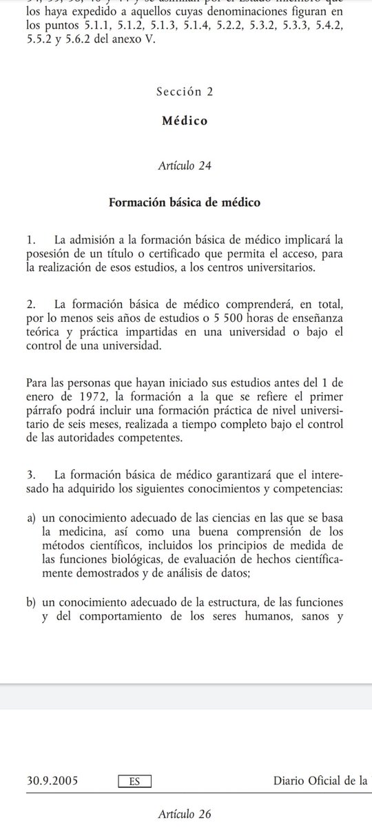 Decanato quiere obligar a estudiantes de traslado a estar más de 6 años en la universidad. SE ESTÁ INCUMPLIENDO LA NORMATIVA EUROPEA #SOSMedicinaUsal