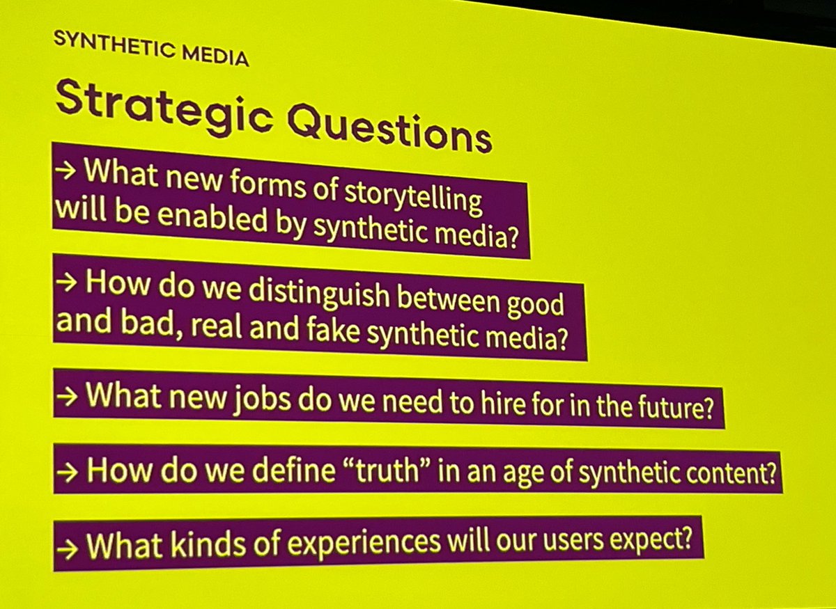 NickMiller510's tweet photo. Some prompts related to our “synthetic media” future #ONA22 https://t.co/ZnFhsQTG7V