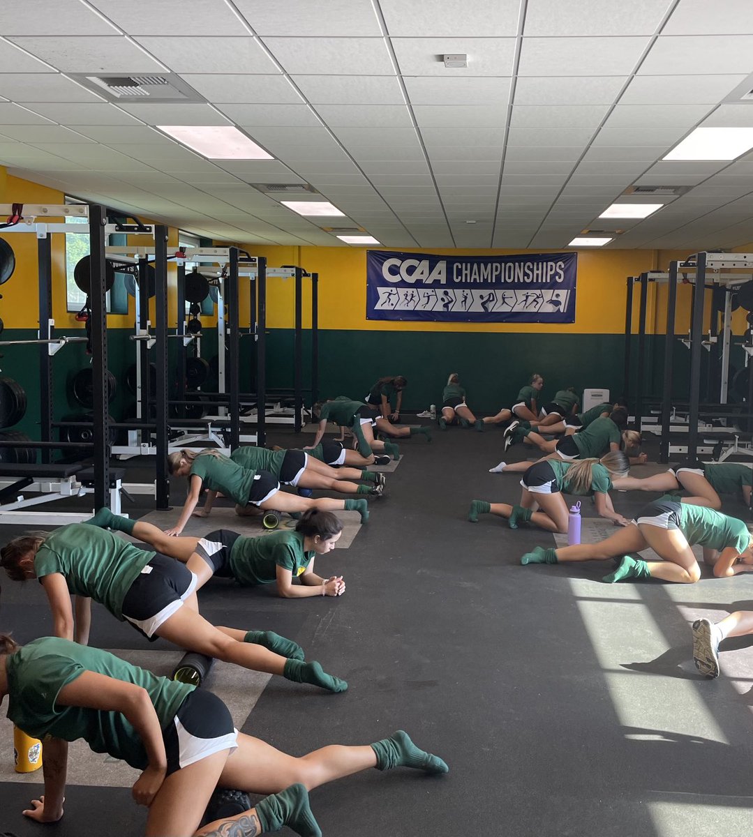 cppwsoccer's tweet photo. Recovery & prehab in full effect as we approach our opening @goccaa conference games 🏃♀️🙆♀️💪
@cppbroncos @NCAADII #NCAA #CollegeSoccer #StrongWomen #Recovery #Maintenance #Full90 https://t.co/QfTIyQQmCo