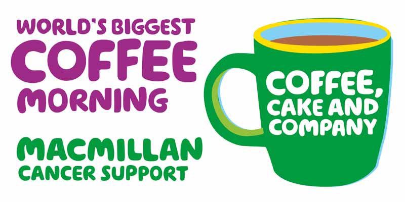 Come along on Friday 30th September from 10am-midday for our annual Macmillan Coffee Morning. Eat cake, drink tea, bring a friend or make a friend - what’s not to like?! 😁
Hope to see you there as we raise money for this outstanding charity x