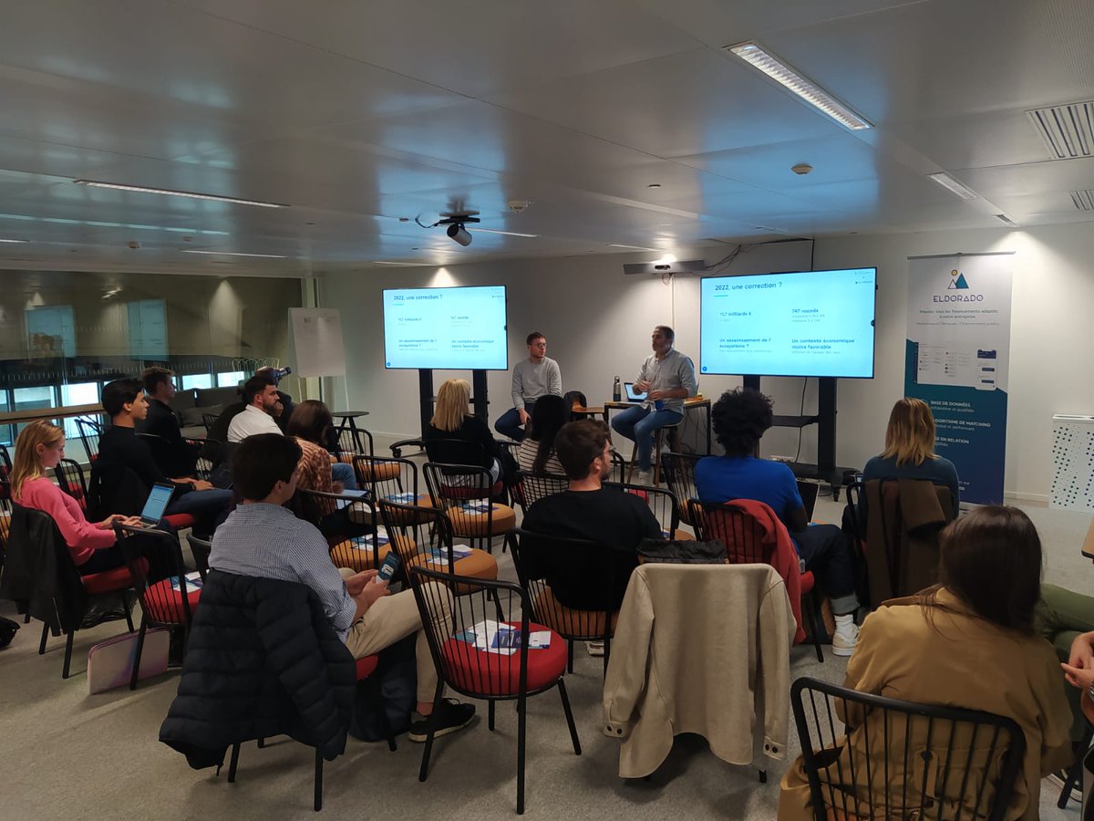 EldoradoDotCo's tweet photo. En direct de #StationF!

Super masterclass avec @flowartd  de @seedlegals_fr  et  @AdrienChl d'Eldorado pour aider les entrepreneurs à préparer leur levée de fonds!

#Financements #Levéedefonds https://t.co/ujrWZrI1ox