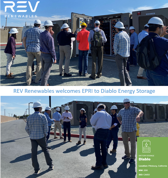 Thank you to <a href="/EPRINews/">EPRI</a> and its western utility members <a href="/SRPconnect/">Salt River Project</a>, <a href="/PPLCorp/">PPL Corporation</a>, and <a href="/ConsumersEnergy/">Consumers Energy</a> for visiting <a href="/REVRenewables/">REV Renewables</a>' (an 
<a href="/LSPowerGroup/">LS Power</a> company) Diablo Energy Storage project in Pittsburg, CA! revrenewables.com