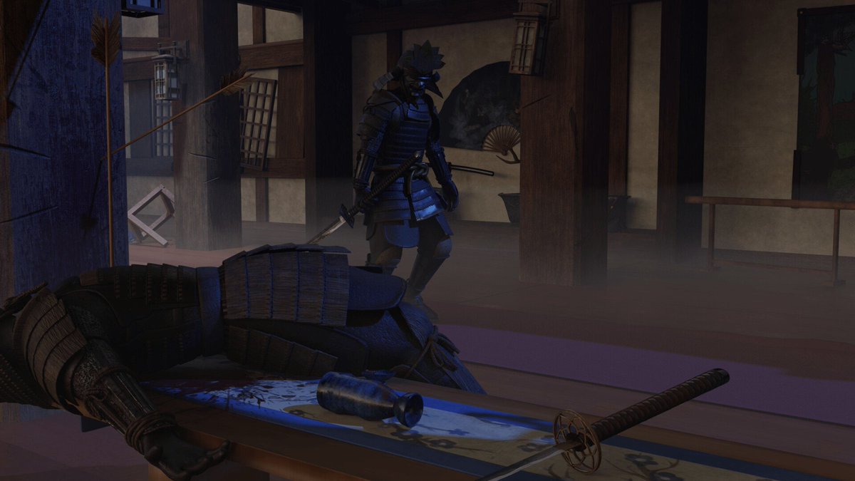 CarlosRomeroFNX's tweet photo. Daimyō (Feb-2022)
My degree's final project. It's a whole animation, modeled, texturized and animated from 0. It took me some months of crunch, but I'm happy with the result!

You can watch the whole cinematic here: https://t.co/VoIlaoKSGp

#3d #blender #substancepainter  #mixamo https://t.co/teH2mWJe3A