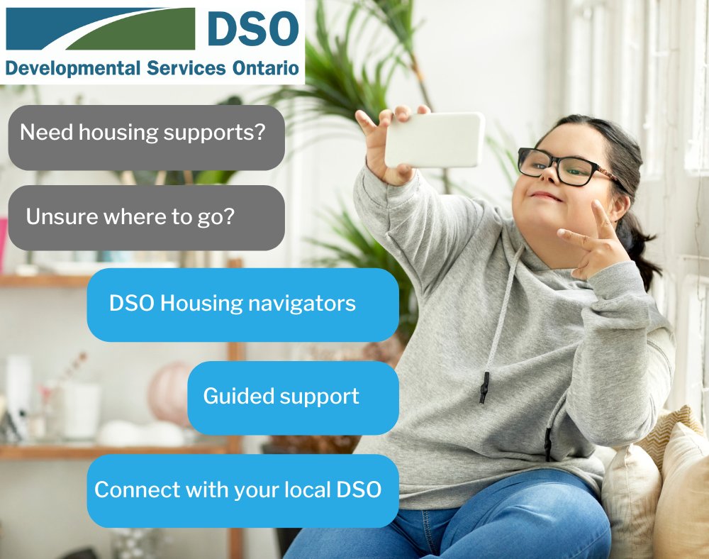 dsontario's tweet photo. Looking for housing to support your loved one in adulthood? DSO's Housing Navigators can help you explore housing options and provide you with a toolkit of resources to help with a housing plan. 
Visit https://t.co/VX0mIeYYSA

#DSO #transitionplanning #adulthood #housing #support https://t.co/YCyoYLwVvZ