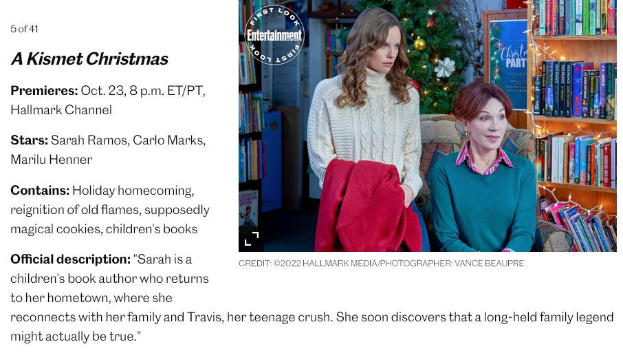 BetsMorris's tweet photo. Mark your calendars! My latest project #AKismetChristmas is on the Hallmark Channel starting Oct 23. Love this one-- huge thanks to that amazing producing pair @BGrossbardProds and Lisa Demberg. https://t.co/MdhYdH7Po2